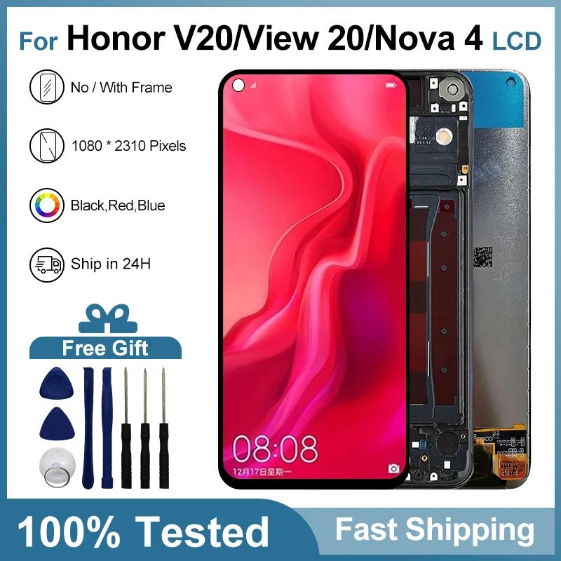 ȭ  4 ÷ LCD VCE-L22 ġ ũ Ÿ, Honor V20 LCD Honor View 20 ÷ PCT-L29 ü ǰ, 6.4 ġ
